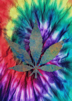 tie dye leaf